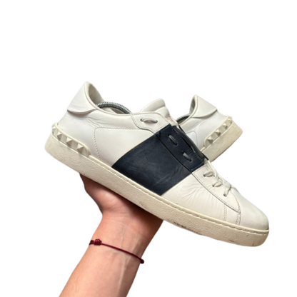Valentino Garavani Open Sneakers (White Navy)