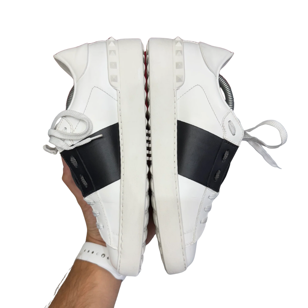 Valentino Garavani Open Sneakers (White Black) (Womens)