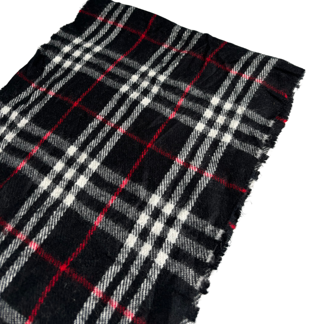 Burberry Scarf (Black) (Vintage)