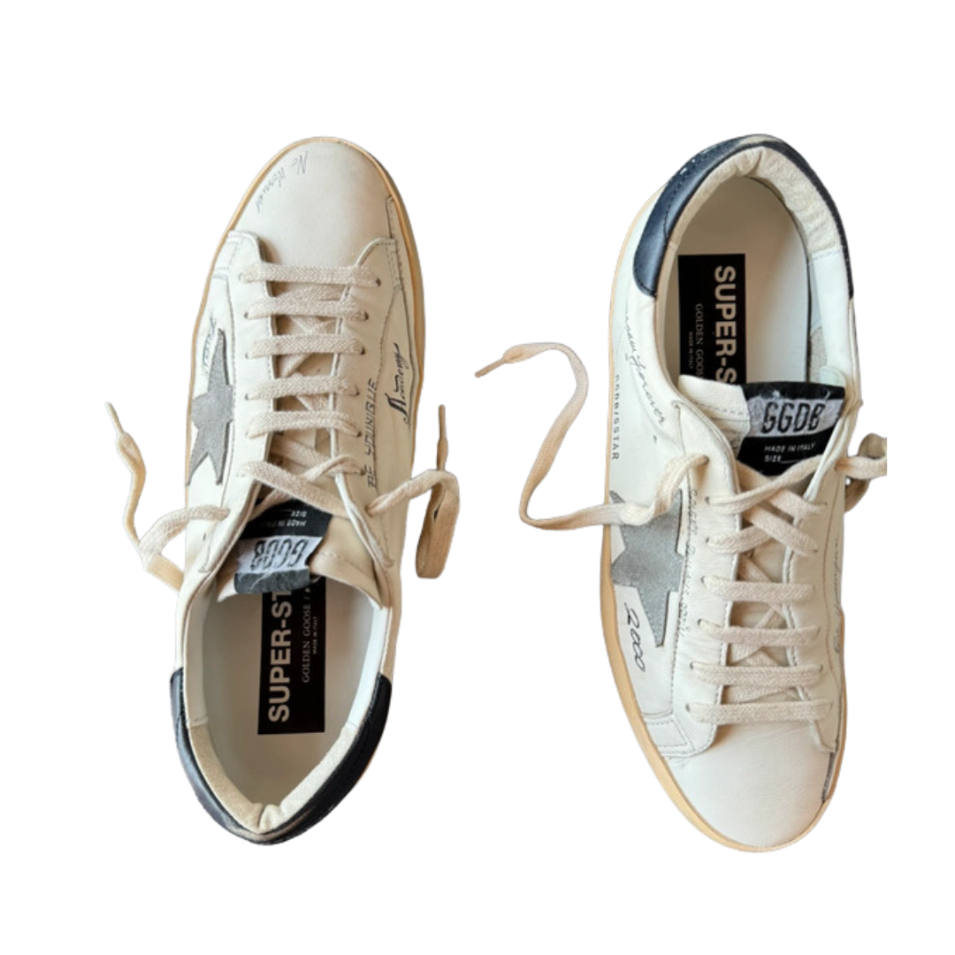 Golden Goose Superstar Limited Edition Sneakers (White Black)