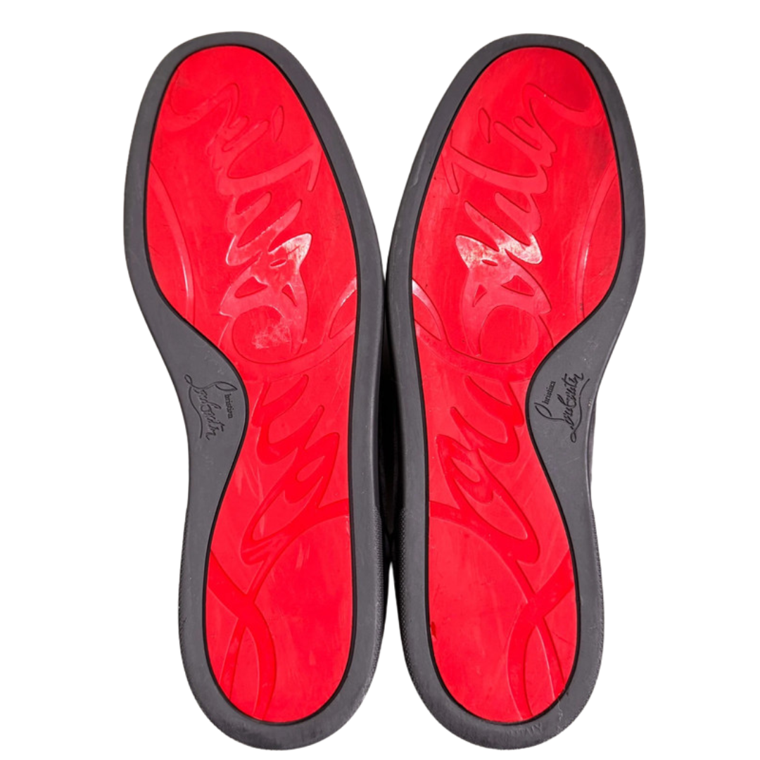 Christian Louboutin Louis Junior Spike Sneakers (Grey)