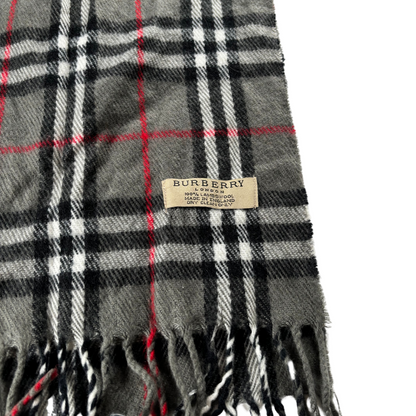 Burberry Scarf (Dark Grey) (Vintage)