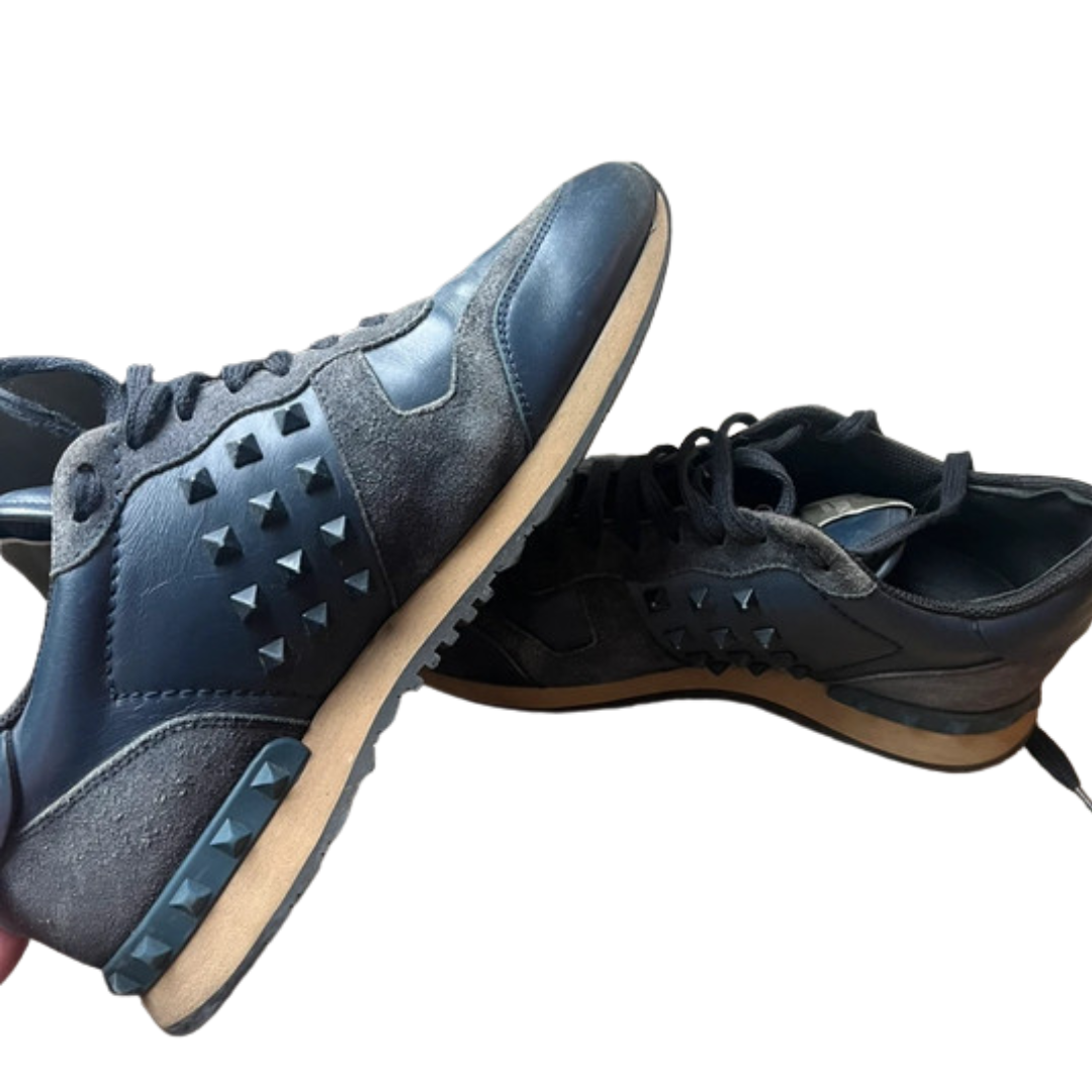 Valentino Garavani Rockrunner Sneakers (Navy)