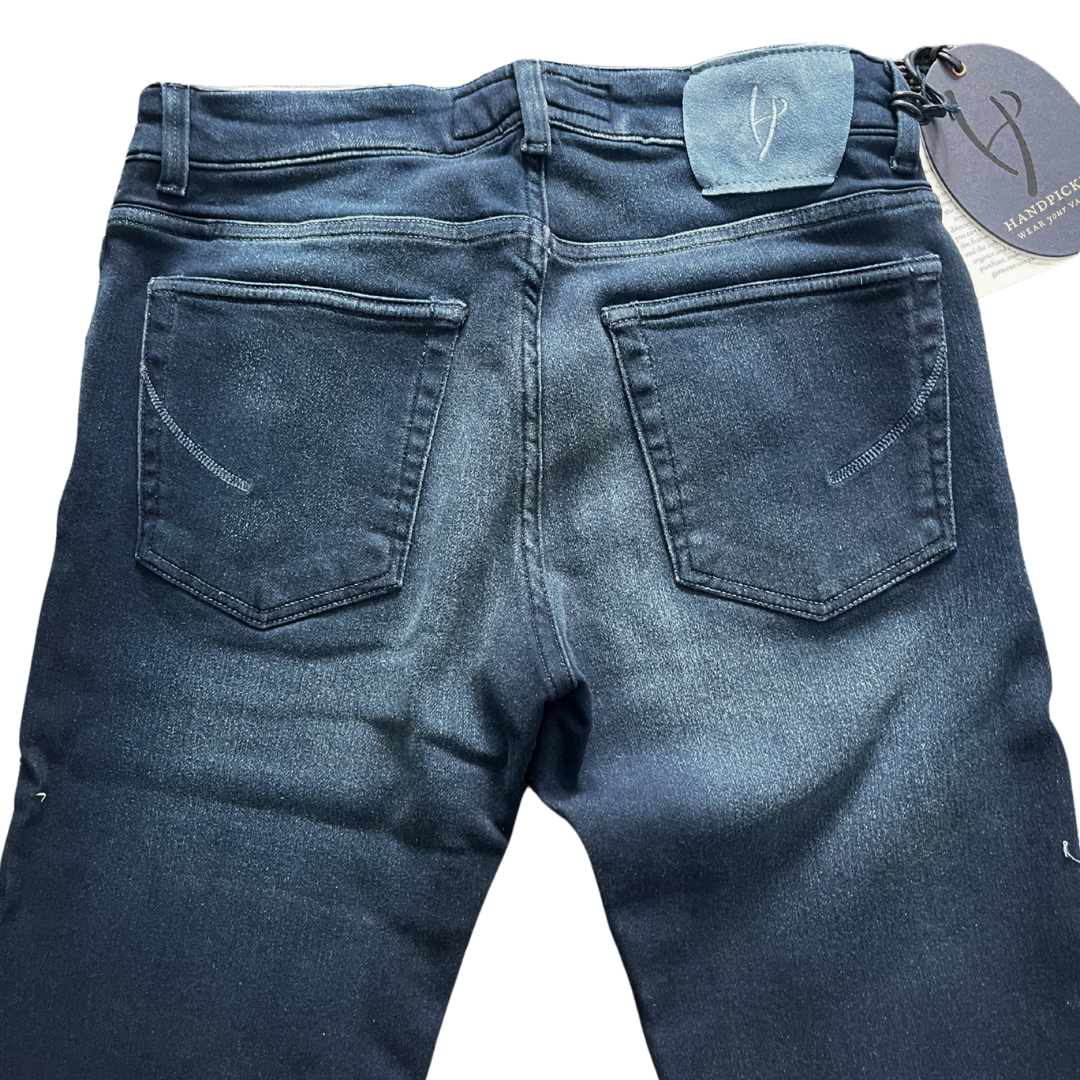 Handpicked Orvieto Slim Fit Jeans (Navy) (New)