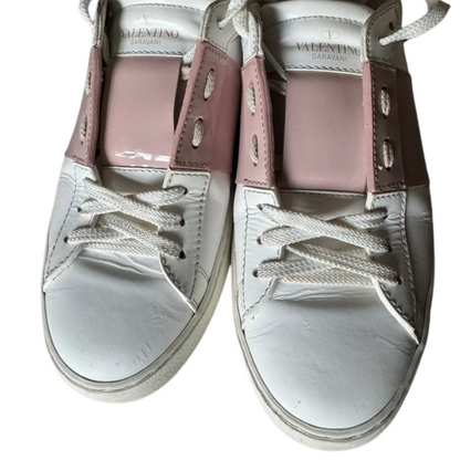 Valentino Garavani Open Sneakers (White Gold) (Women's)