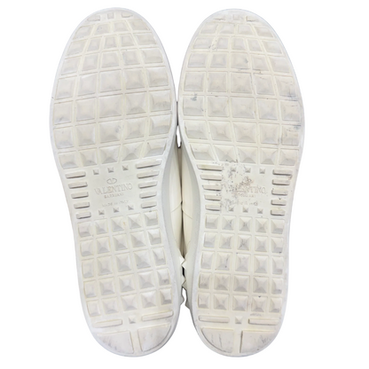 Valentino Garavani Rockstud VLTN Open Sneakers (White)