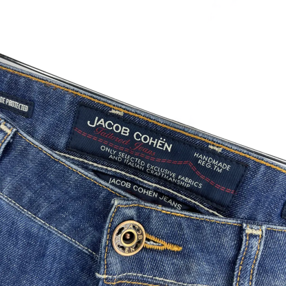 Jacob Cohën DIstressed Slim Fit Jeans (Navy)