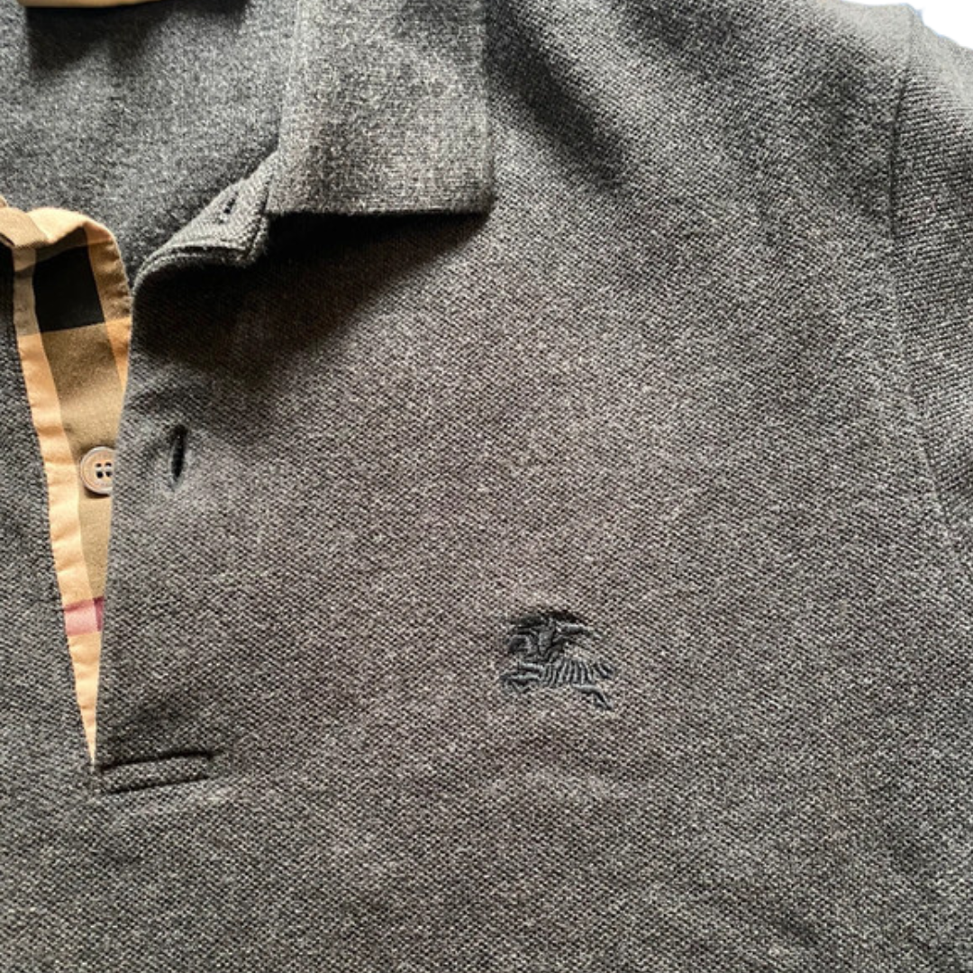 Burberry Polo Shirt (Dark Grey)