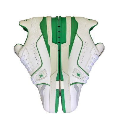 Louis Vuitton Trainer Sneakers (White Green)