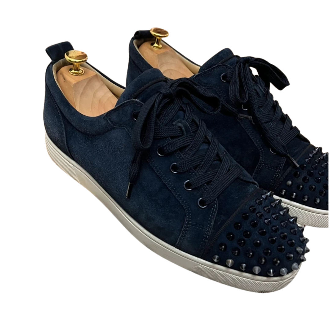 Christian Louboutin Louis Junior Spike Sneakers (Navy)