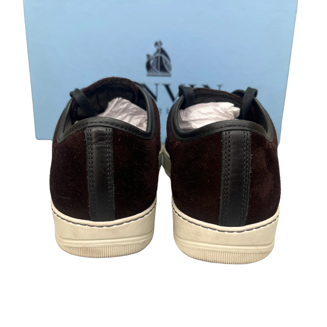 Lanvin Cap Toe Sneakers (Burgundy)