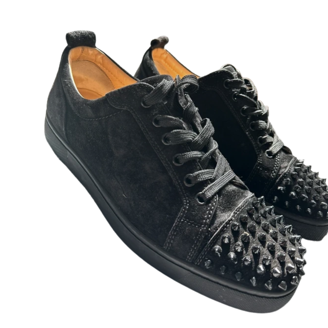Christian Louboutin Louis Junior Spike Sneakers (Black)