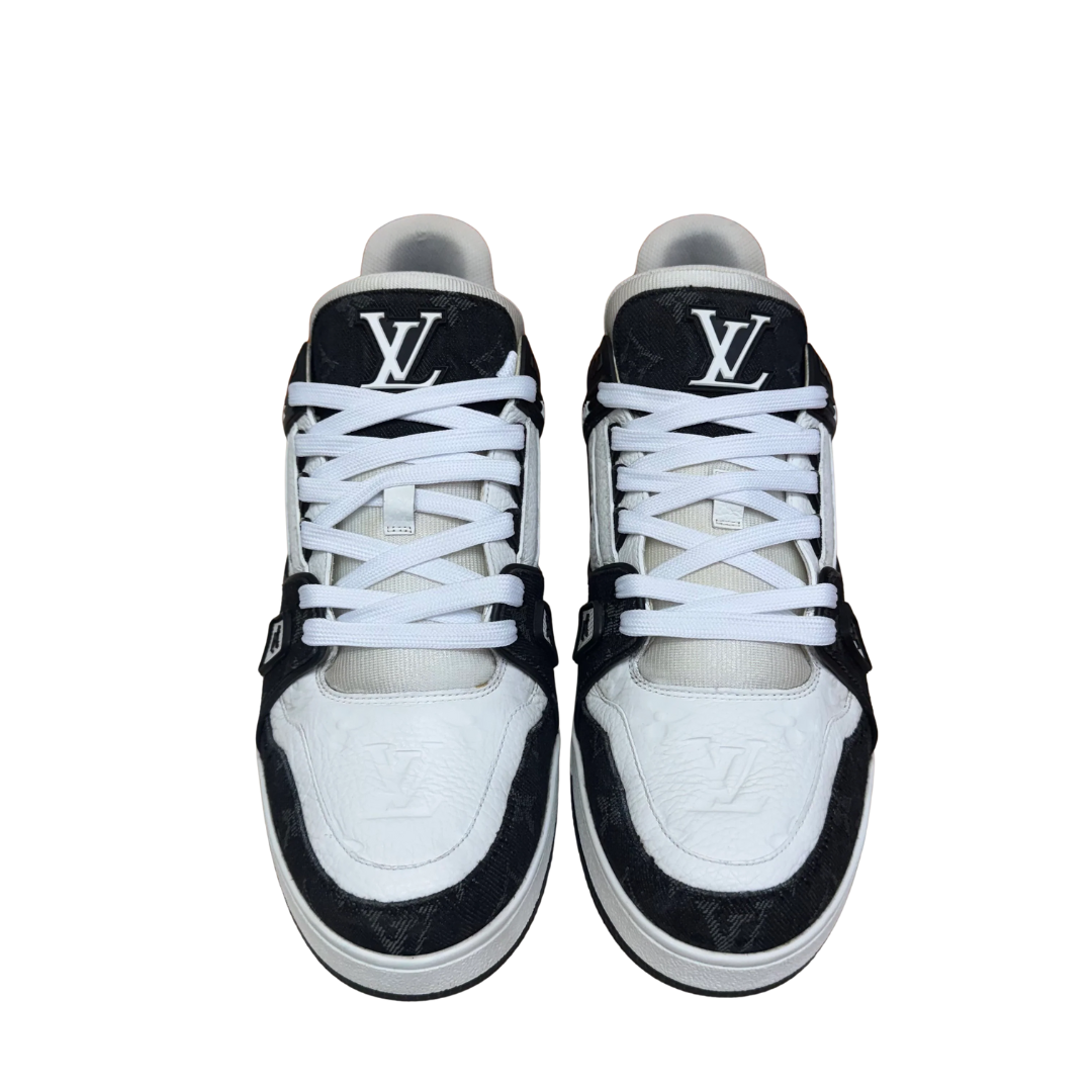 Louis Vuitton Trainer Sneakers (White Black)