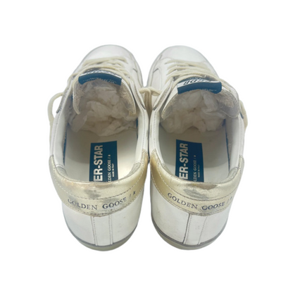 Golden Goose Superstar Sneakers (White Gold) Womens)