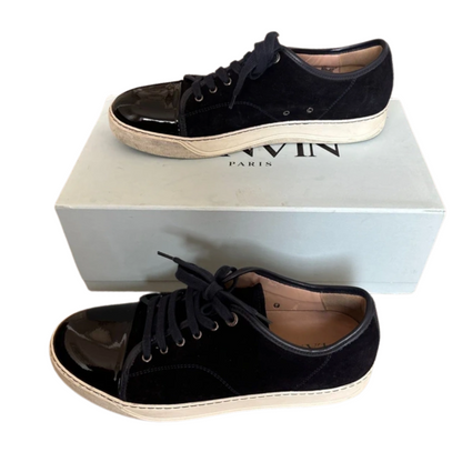 Lanvin Cap Toe Sneakers (Navy)