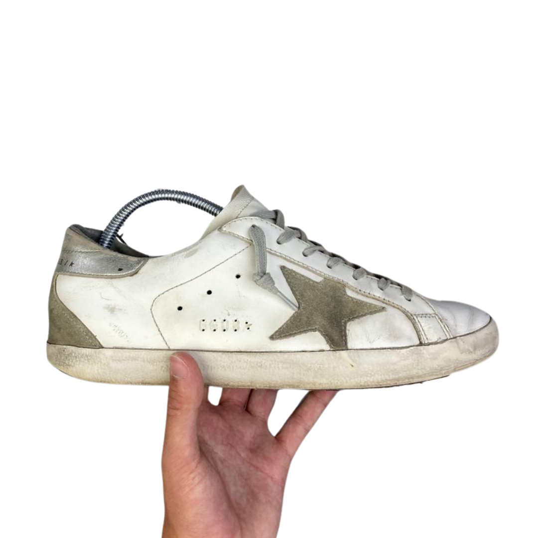 Golden Goose Superstar Sneakers (White Grey)