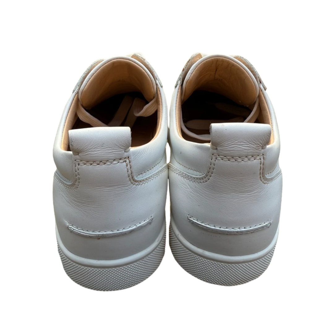 Christian Louboutin Louis Junior Spike Sneakers (White)
