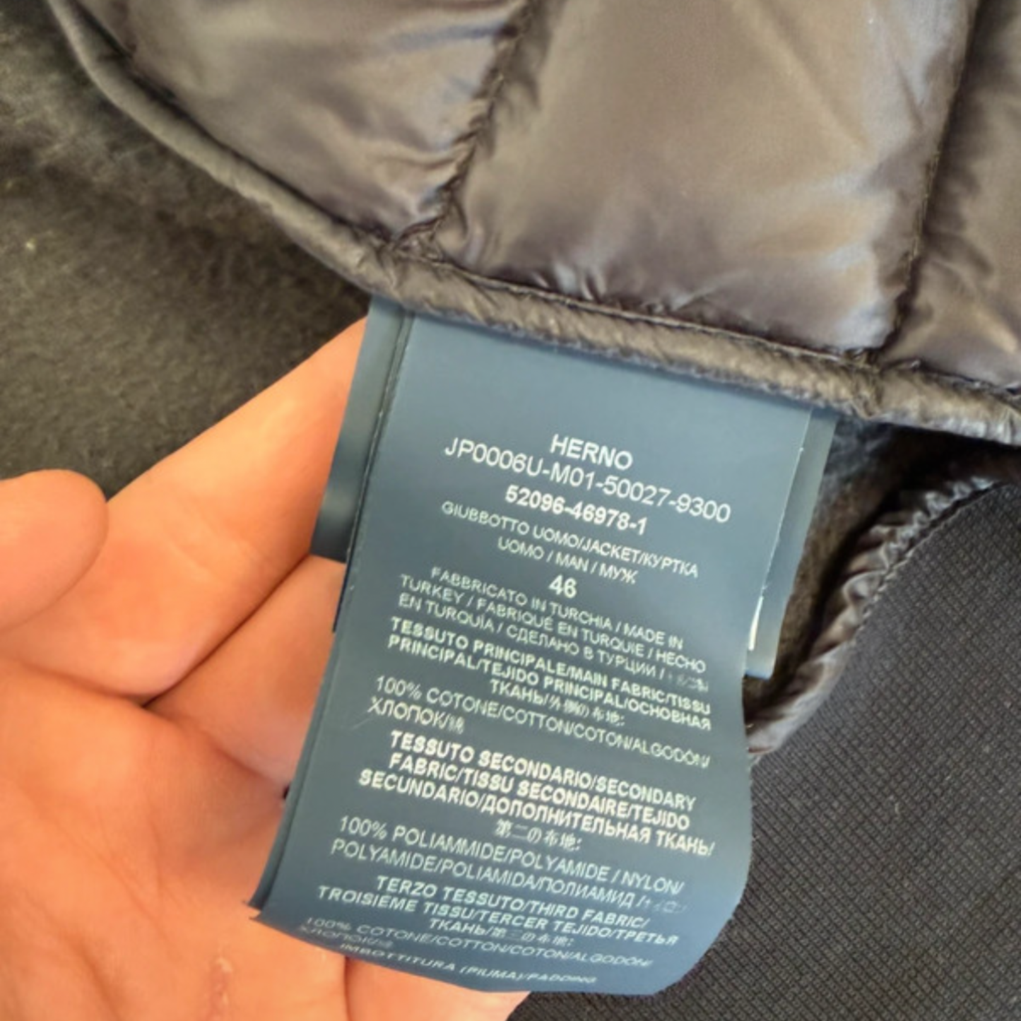 Herno Down Cardigan Jacket (Black)