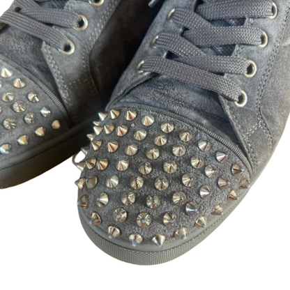 Christian Louboutin Louis Junior Spike Sneakers (Grey)