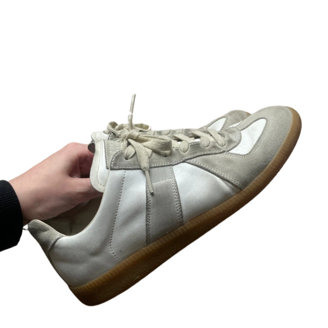 Maison Margiela Gat Sneakers (White &amp; Grey)