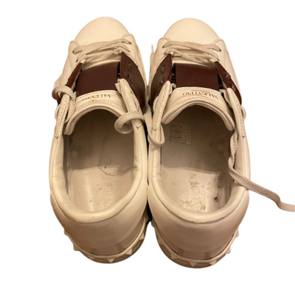 Valentino Garavani Open Sneakers (White Burgundy)