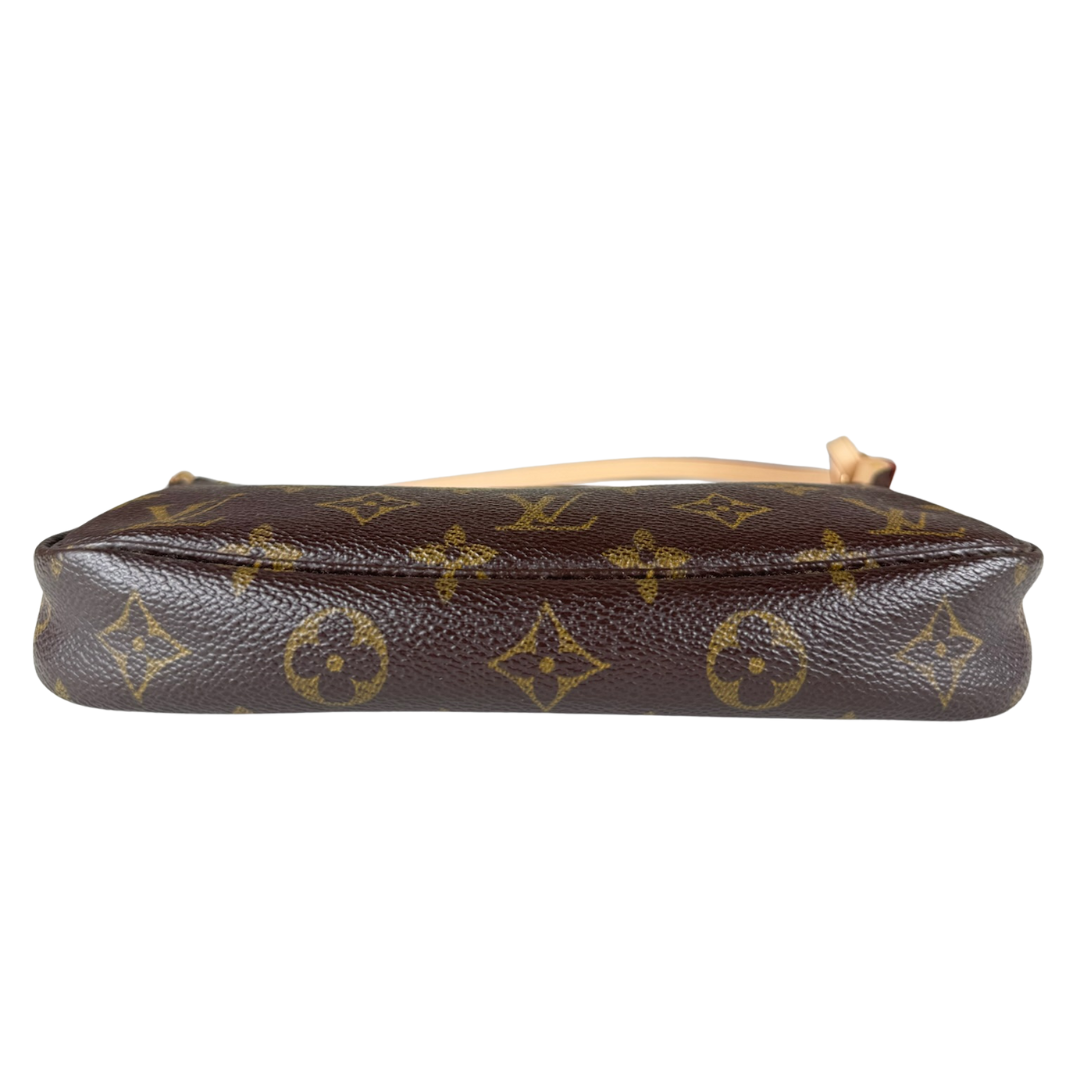 Louis Vuitton Pochette Monogram Bag (Brown) (Vintage)