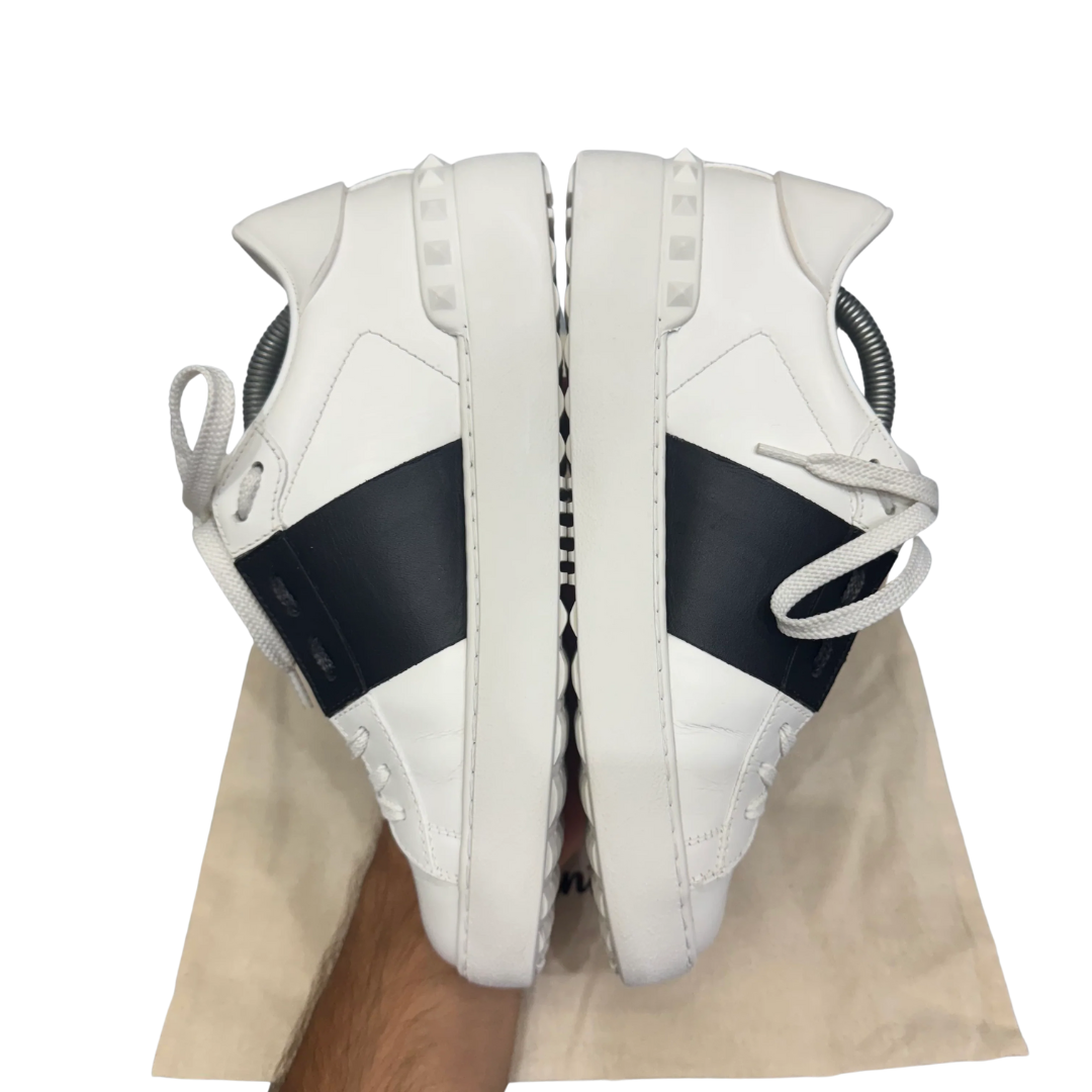 Valentino Garavani Open Sneakers (White Black) (Womens)