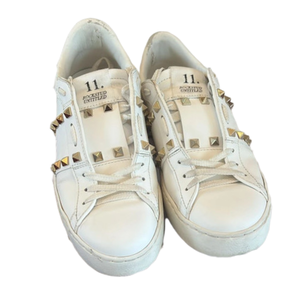 Valentino Garavani Open Sneakers (White Gold) (Women's)