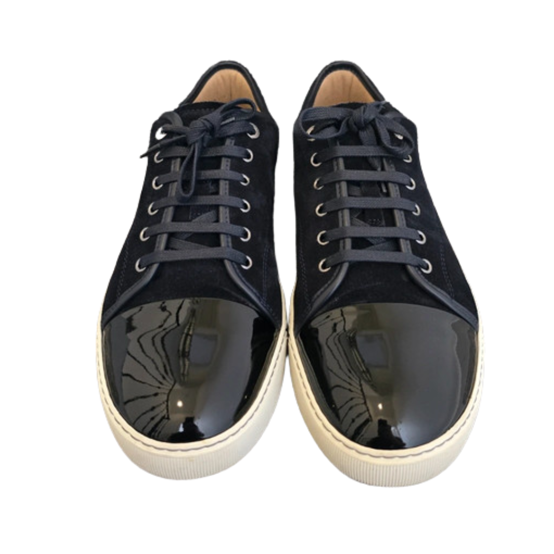 Lanvin Cap Toe Sneakers (Navy)