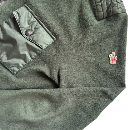 Moncler Maglia Grenoble Fleece Jacket (Dark Green)