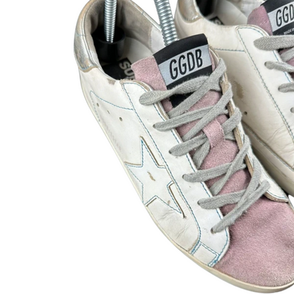 Golden Goose Superstar Sneakers (White Pink) (Women's)