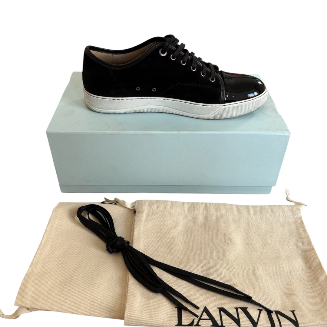 Lanvin Cap Toe Sneakers (Black)