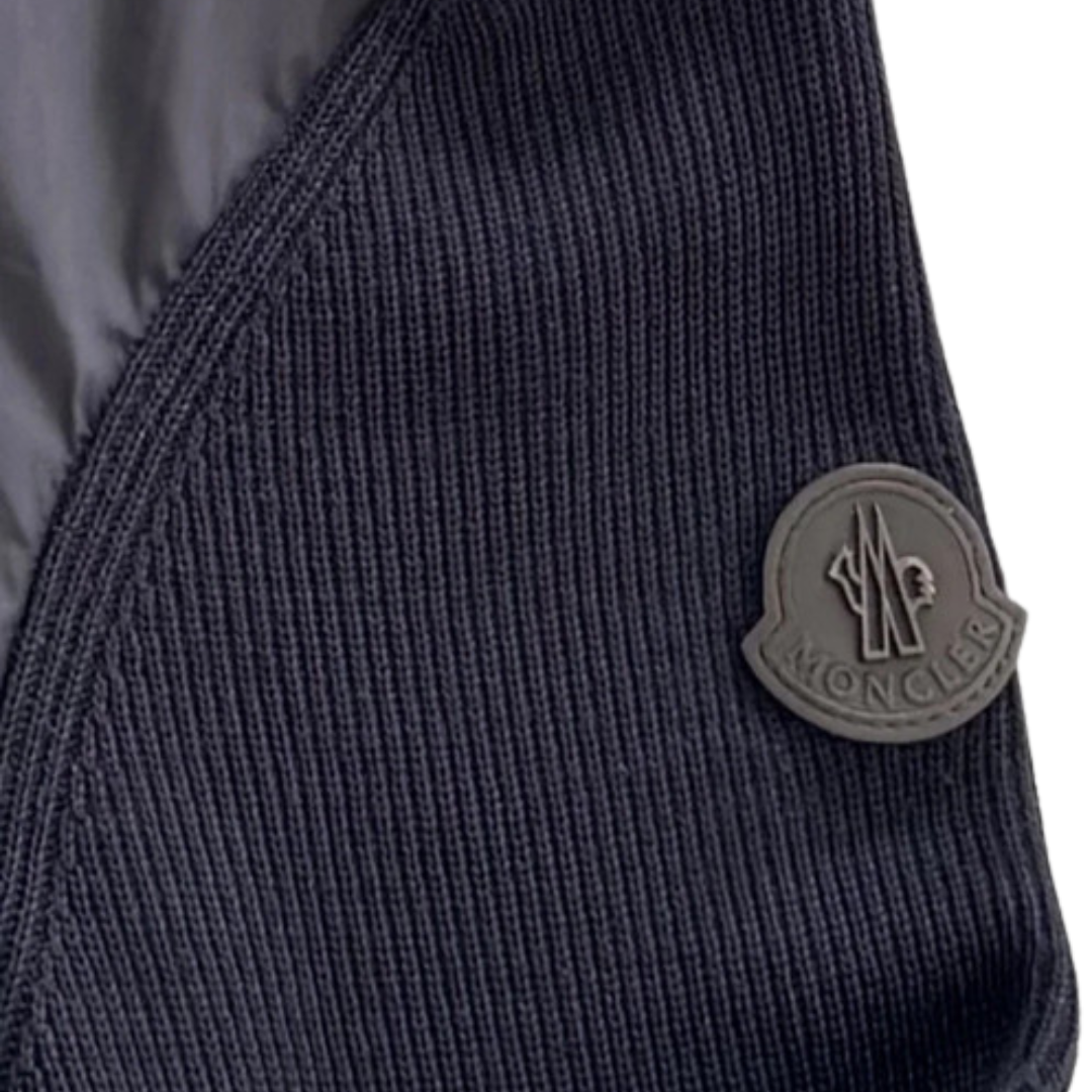Moncler Maglione Tricot Cardigan Jacket (Black)