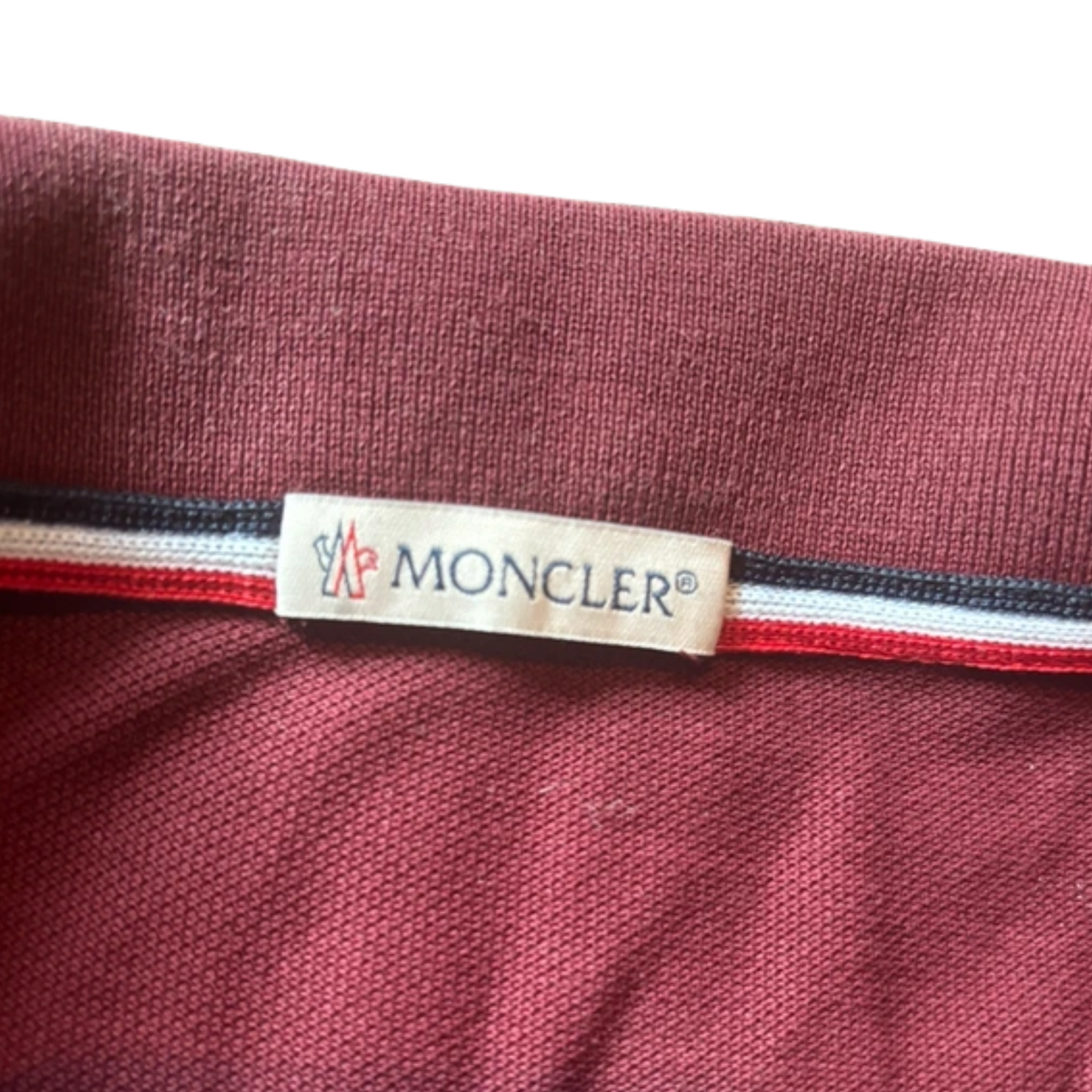 Moncler Maglia Polo Shirt (Burgundy)