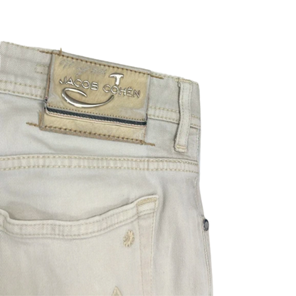 Jacob Cohën 688 LIMITED EDITION Slim Fit Jeans (White/Cream)