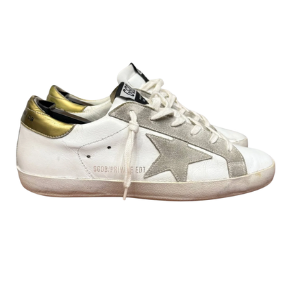 Golden Goose Superstar Sneakers (White) (Womens)