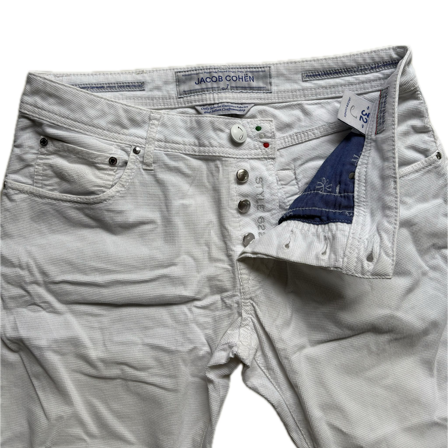 Jacob Cohën 622 Slim Fit Jeans (White)