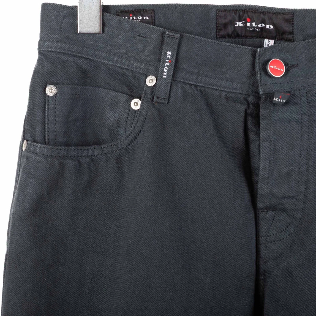 Kiton Napoli Slim Fit Jeans (Charcoal Grey) (New)