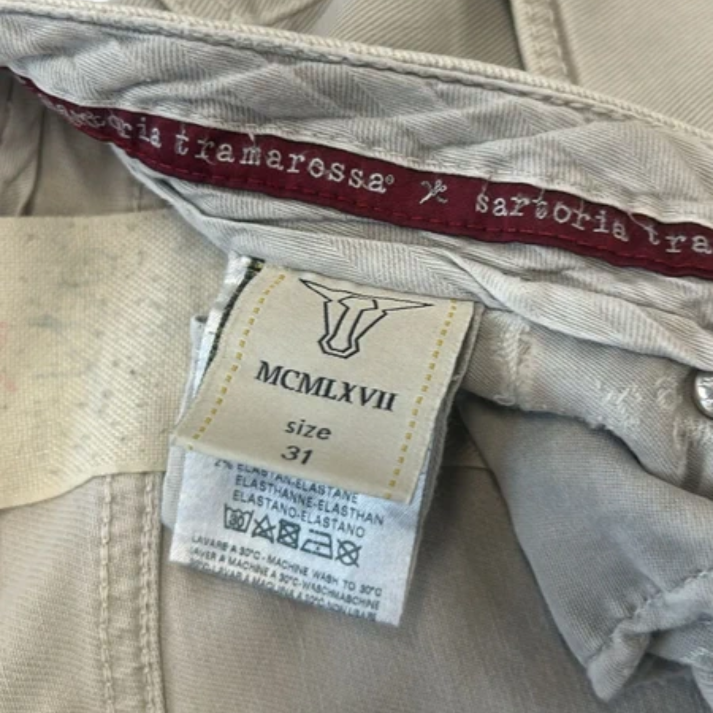 Tramarossa Michelangelo Slim Fit Jeans (Cream)