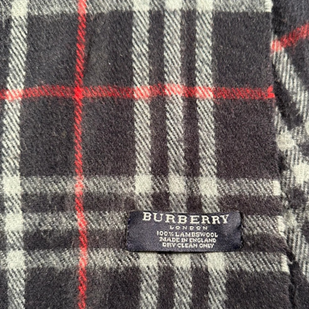 Burberry Scarf (Navy) (Vintage)