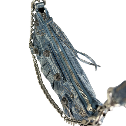 Balenciaga Balenciaga Le Cagole Mini Handbag (Blue Denim)