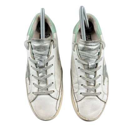 Golden Goose Special Edition Superstar Sneakers (White Mint) (Women's)