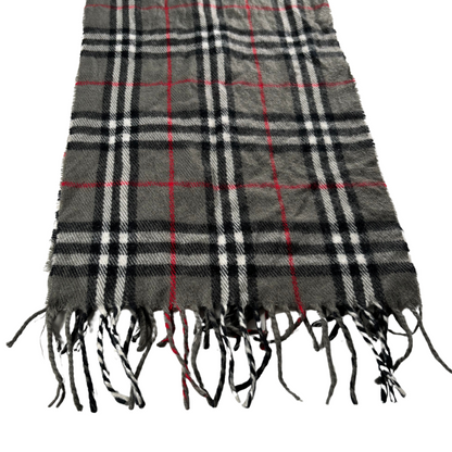 Burberry Scarf (Dark Grey) (Vintage)