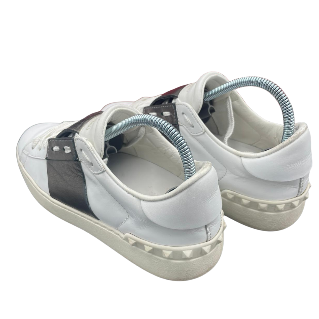 Valentino Garavani Open Sneakers (White Bronze) (Womens)