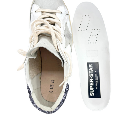 Golden Goose Superstar (White Grey) (Womens)