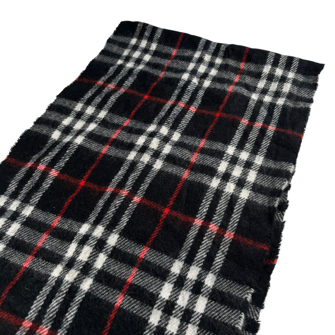 Burberry Scarf (Black) (Vintage)