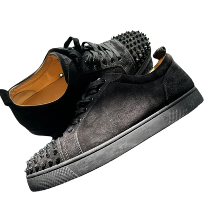 Christian Louboutin Louis Junior Spike Sneakers (Black)
