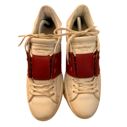 Valentino Garavani Open Sneakers (White Red)