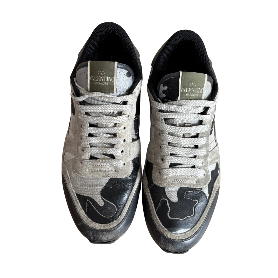 Valentino Garavani Rockrunner Sneakers (Dark Grey)