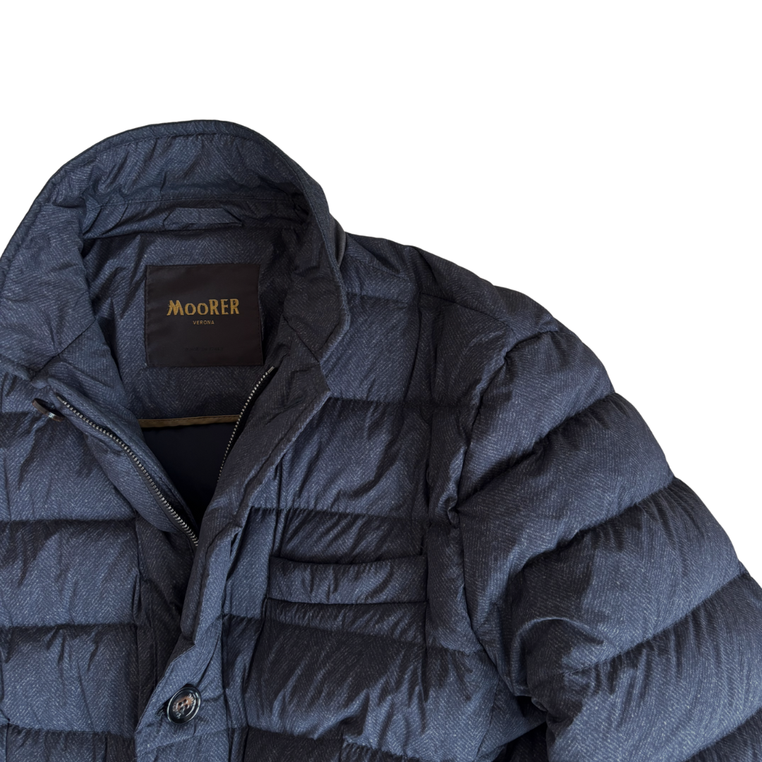 Moorer Quilted Down Jacket (Dark Grey)